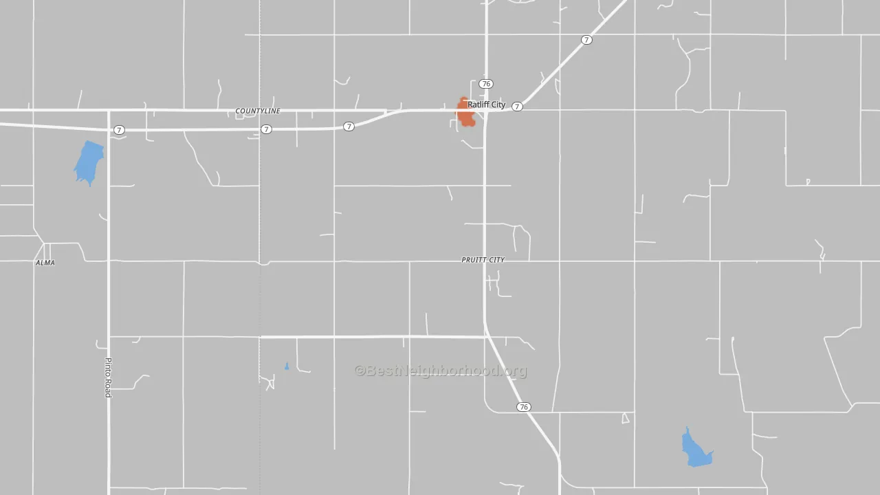 Bike Grade map of 73481, OK