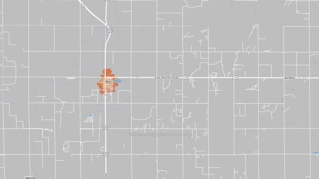 Bike Grade map of 73526, OK