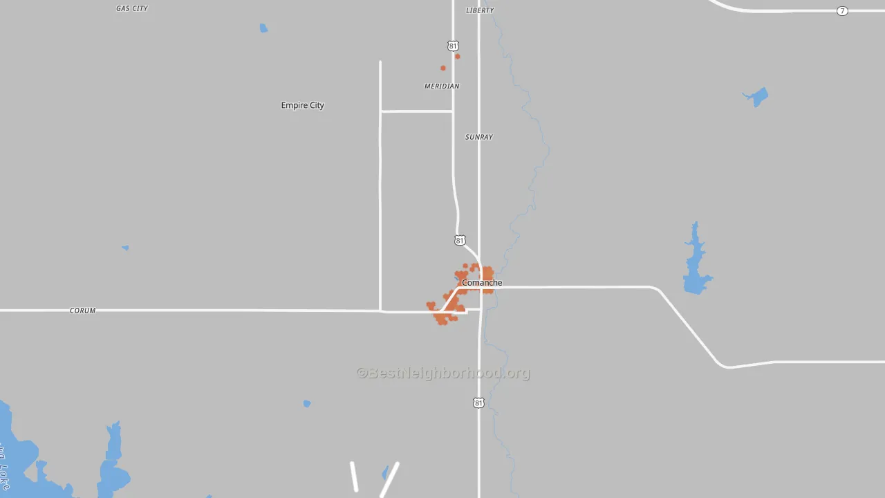 Bike Grade map of 73529, OK