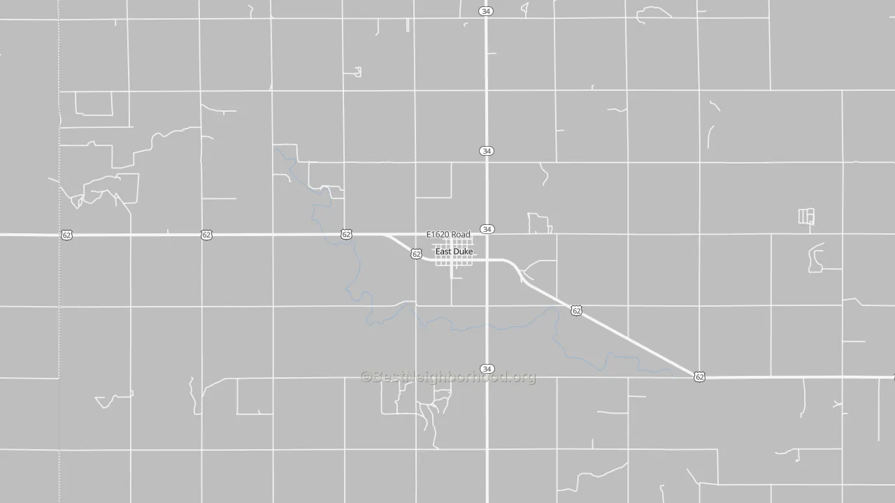 Bike Grade map of 73532, OK