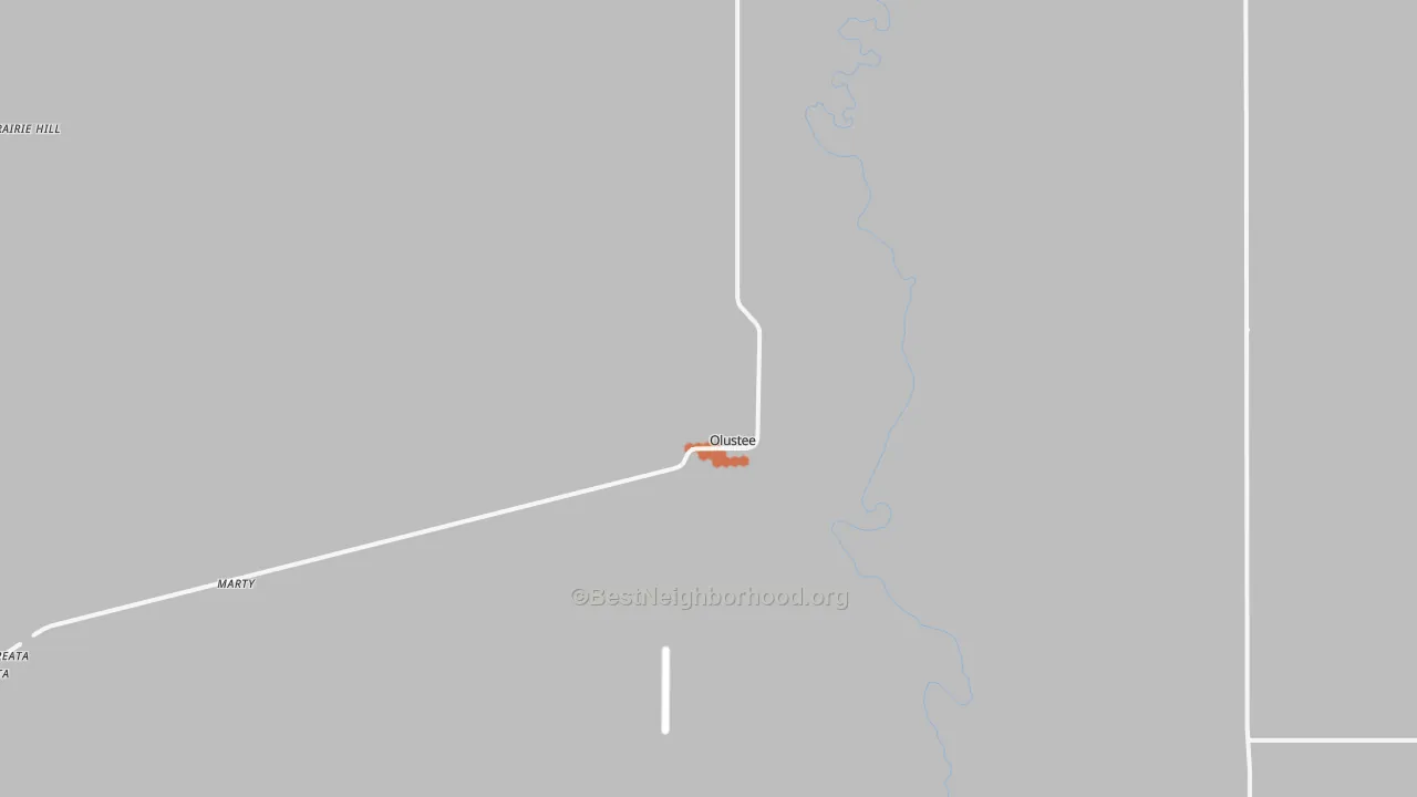 Bike Grade map of 73560, OK