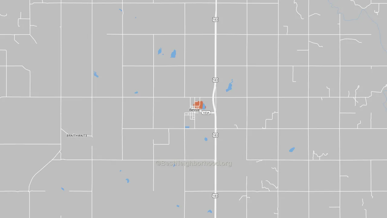Bike Grade map of 73622, OK