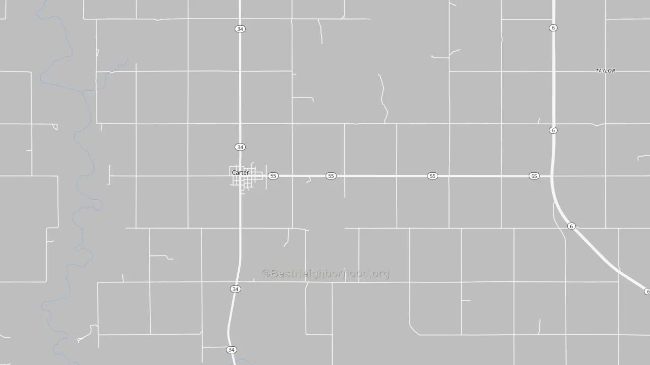 Bike Grade map of 73627, OK