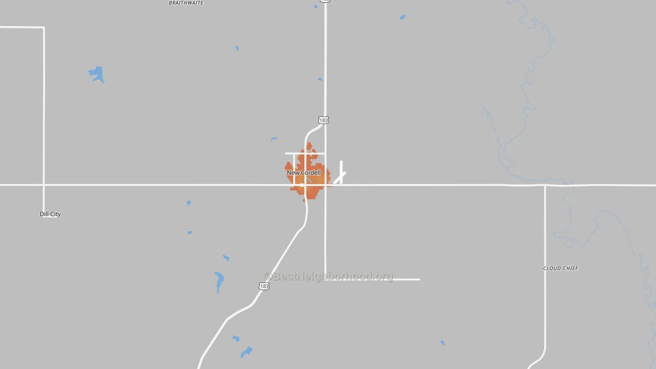 Bike Grade map of 73632, OK