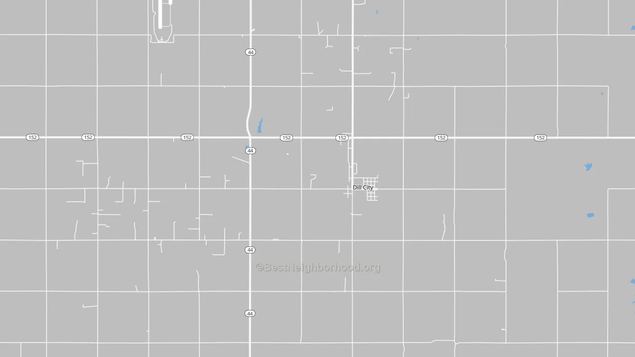 Bike Grade map of 73641, OK