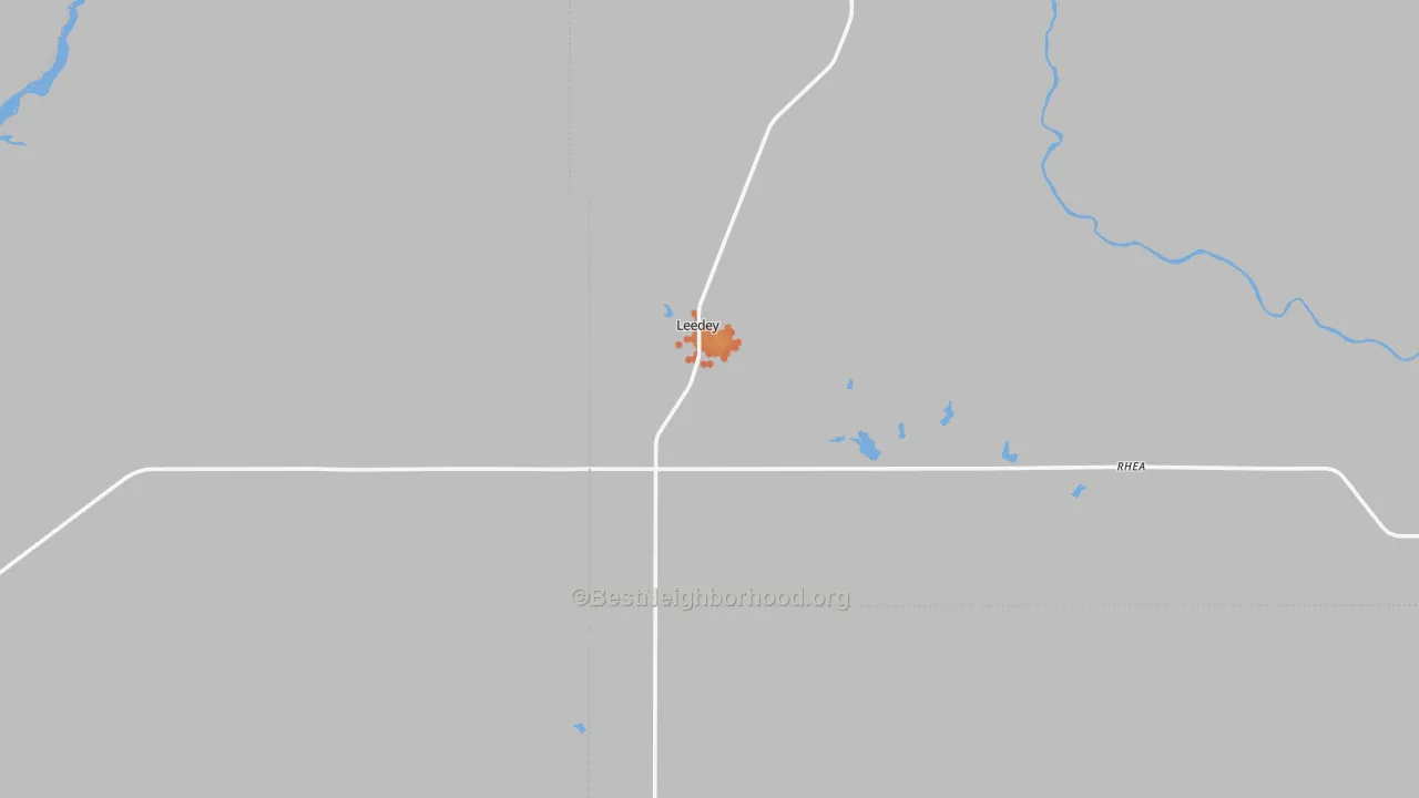 Bike Grade map of 73654, OK