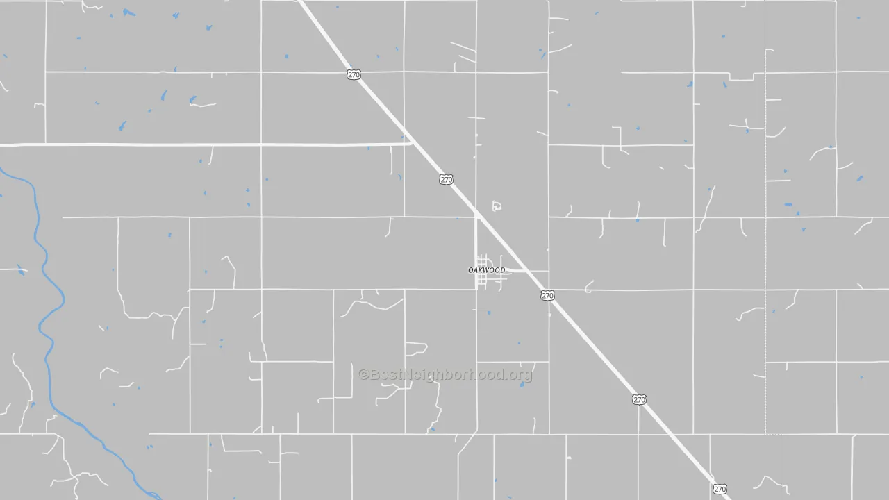 Bike Grade map of 73658, OK
