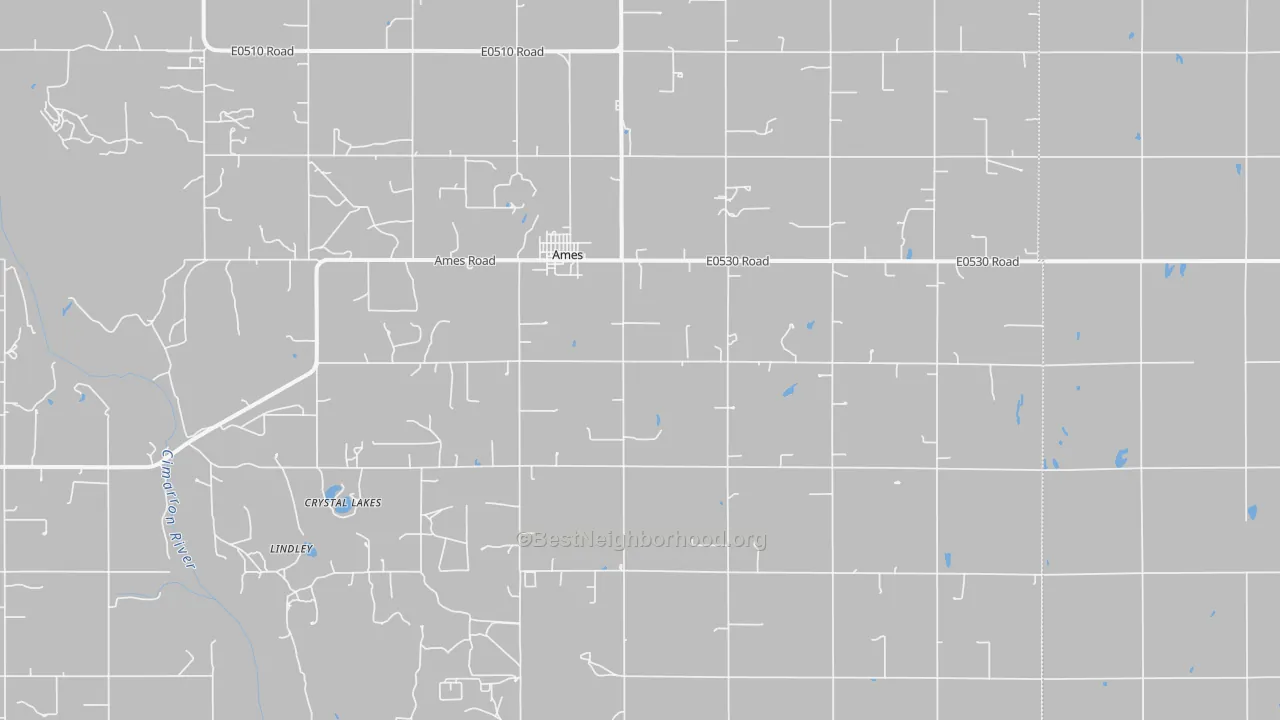 Bike Grade map of 73718, OK