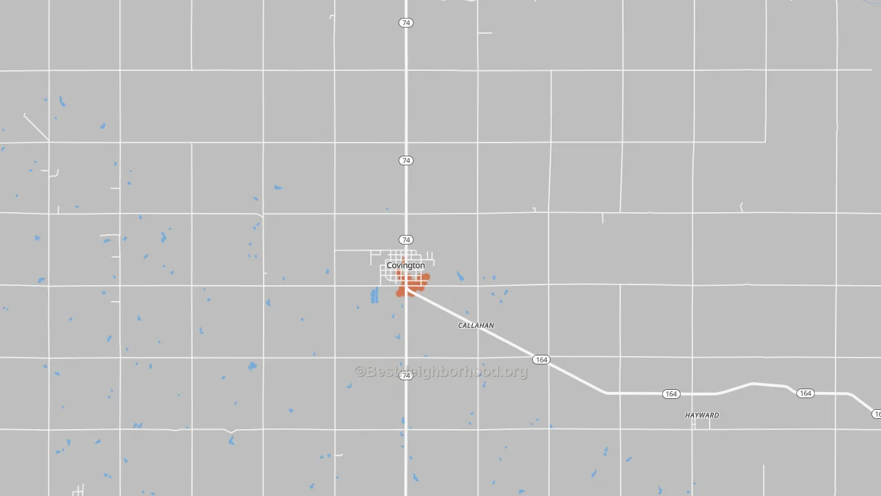 Bike Grade map of 73730, OK