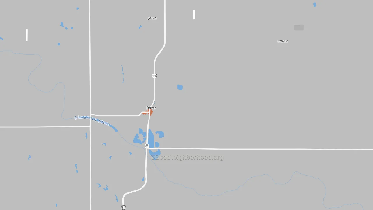 Bike Grade map of 73734, OK
