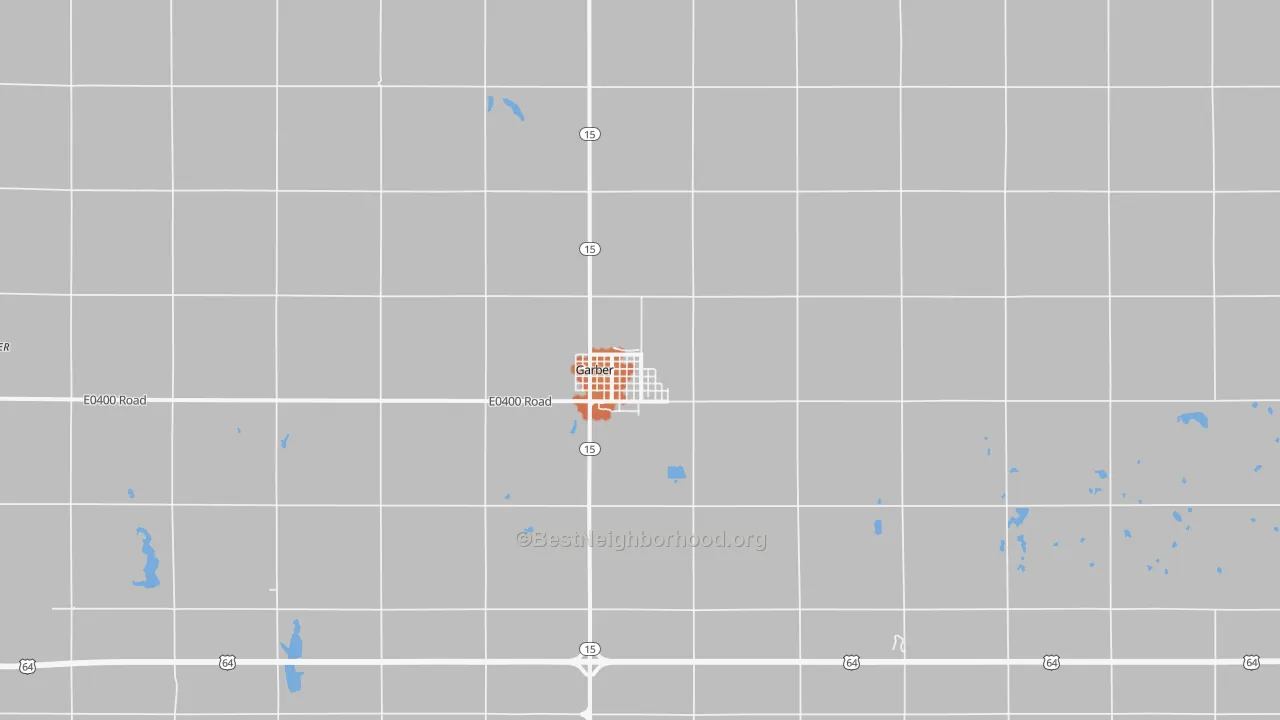 Bike Grade map of 73738, OK