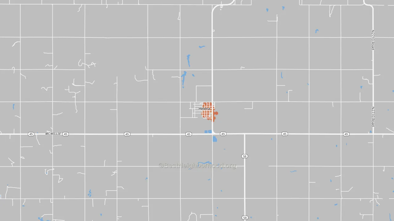 Bike Grade map of 73741, OK
