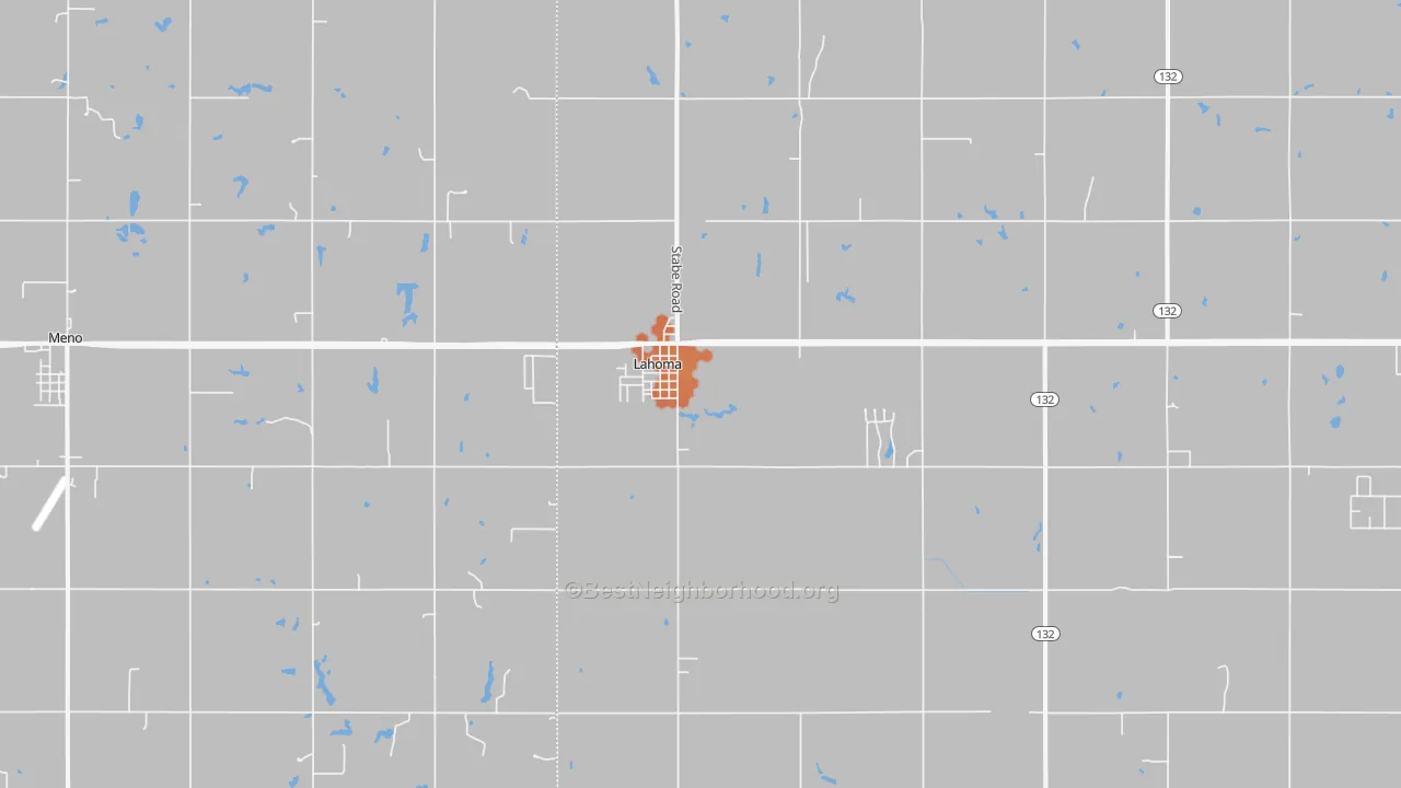 Bike Grade map of 73754, OK