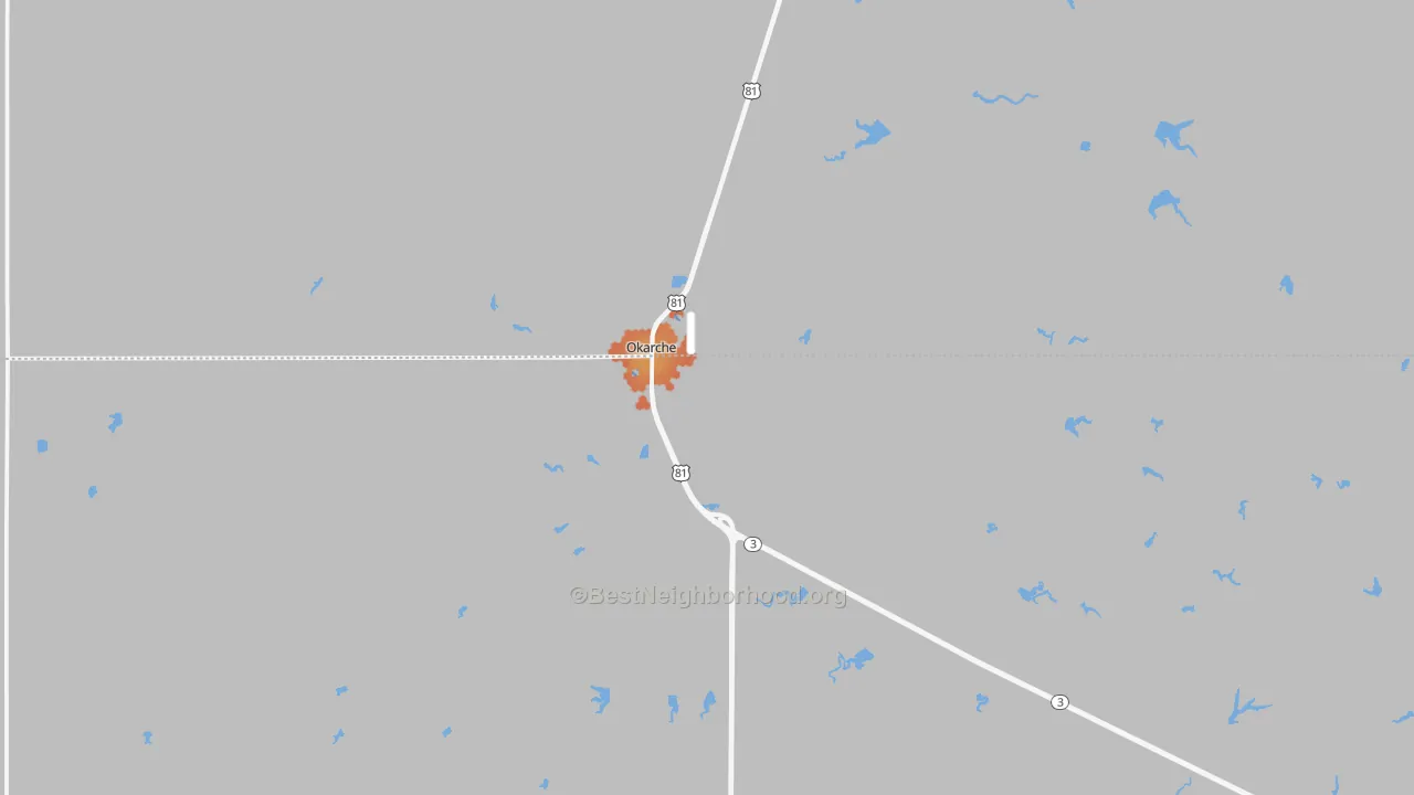 Bike Grade map of 73762, OK