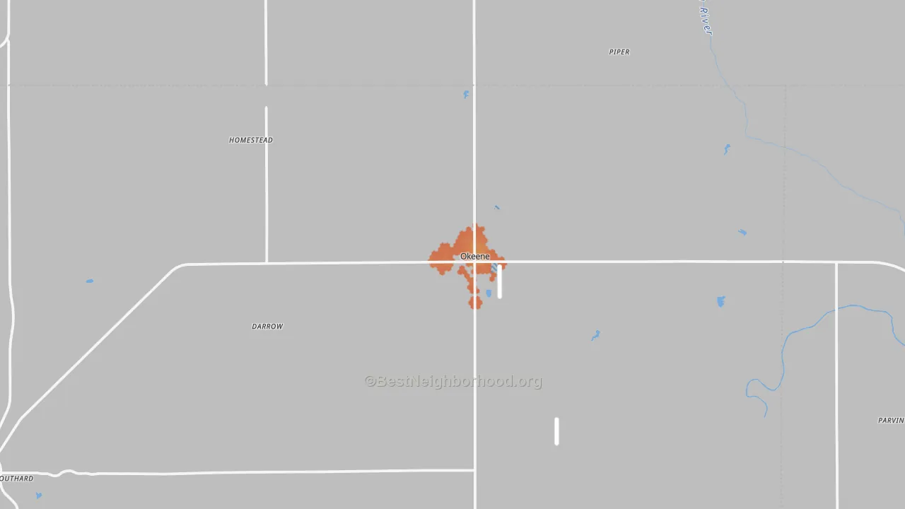 Bike Grade map of 73763, OK