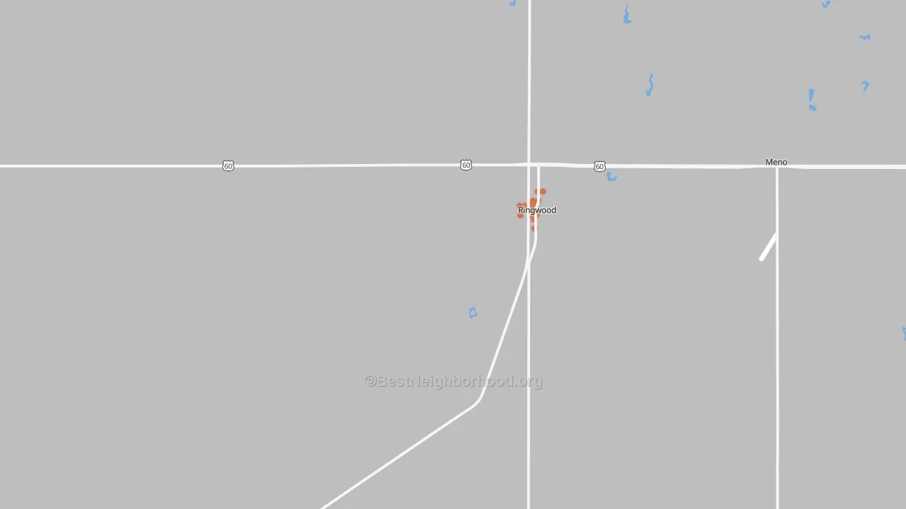 Bike Grade map of 73768, OK