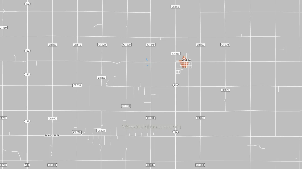 Bike Grade map of 73771, OK