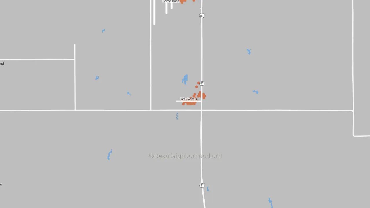 Bike Grade map of 73773, OK