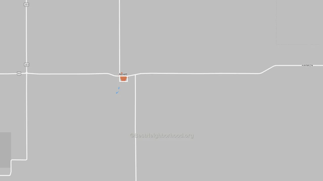 Bike Grade map of 73832, OK