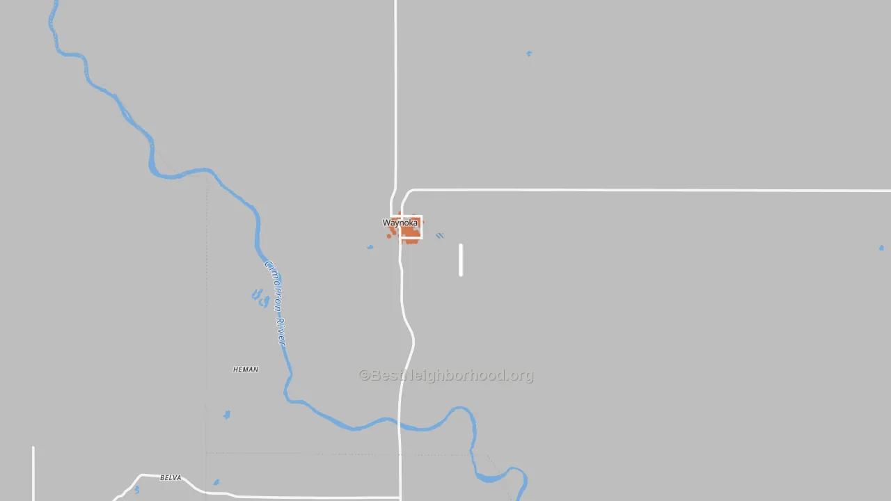Bike Grade map of 73860, OK