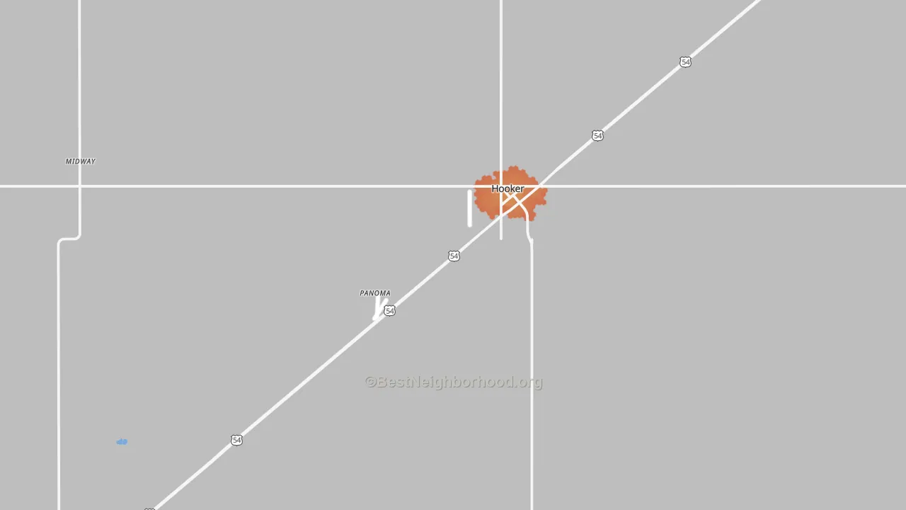 Bike Grade map of 73945, OK