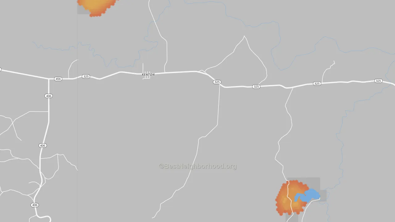 Bike Grade map of 73946, OK