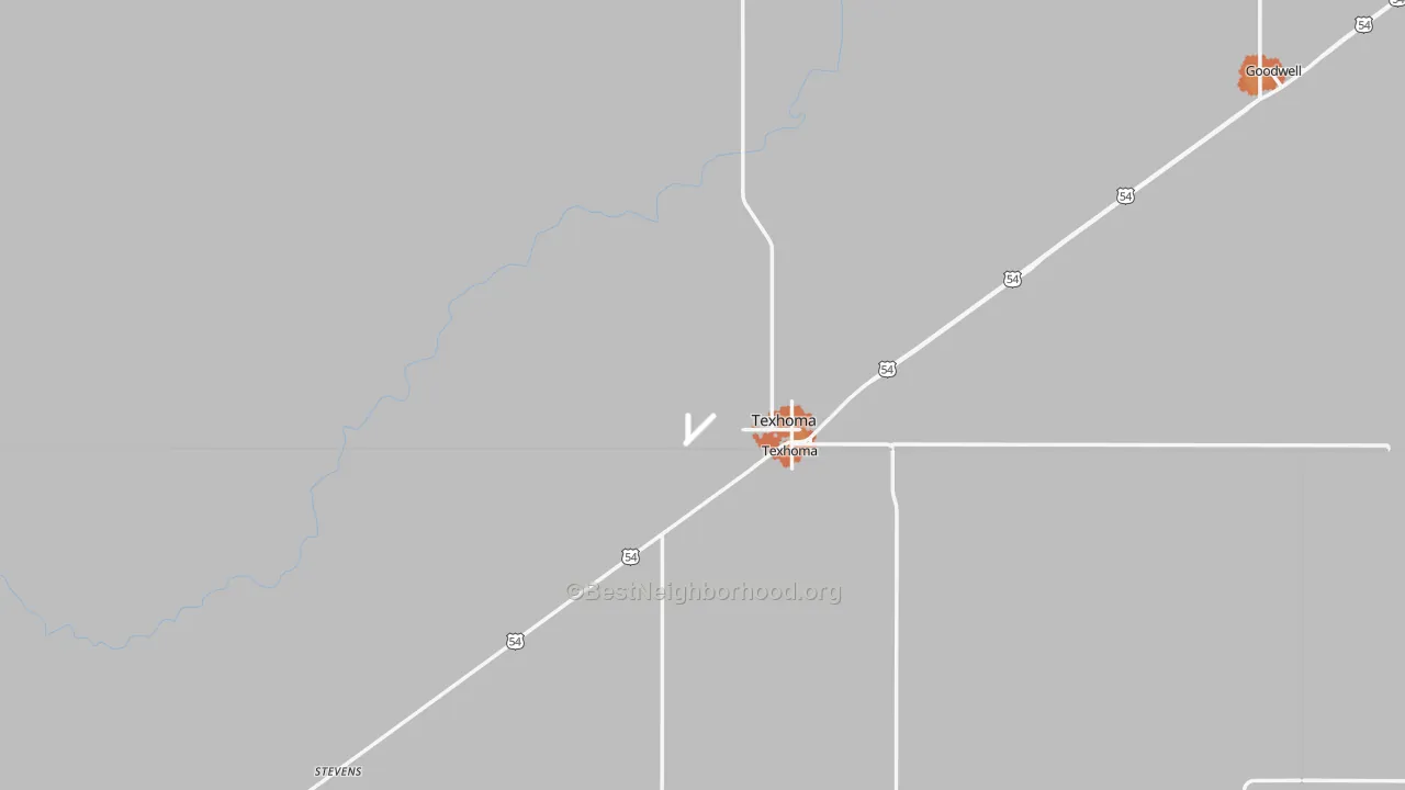 Bike Grade map of 73949, OK