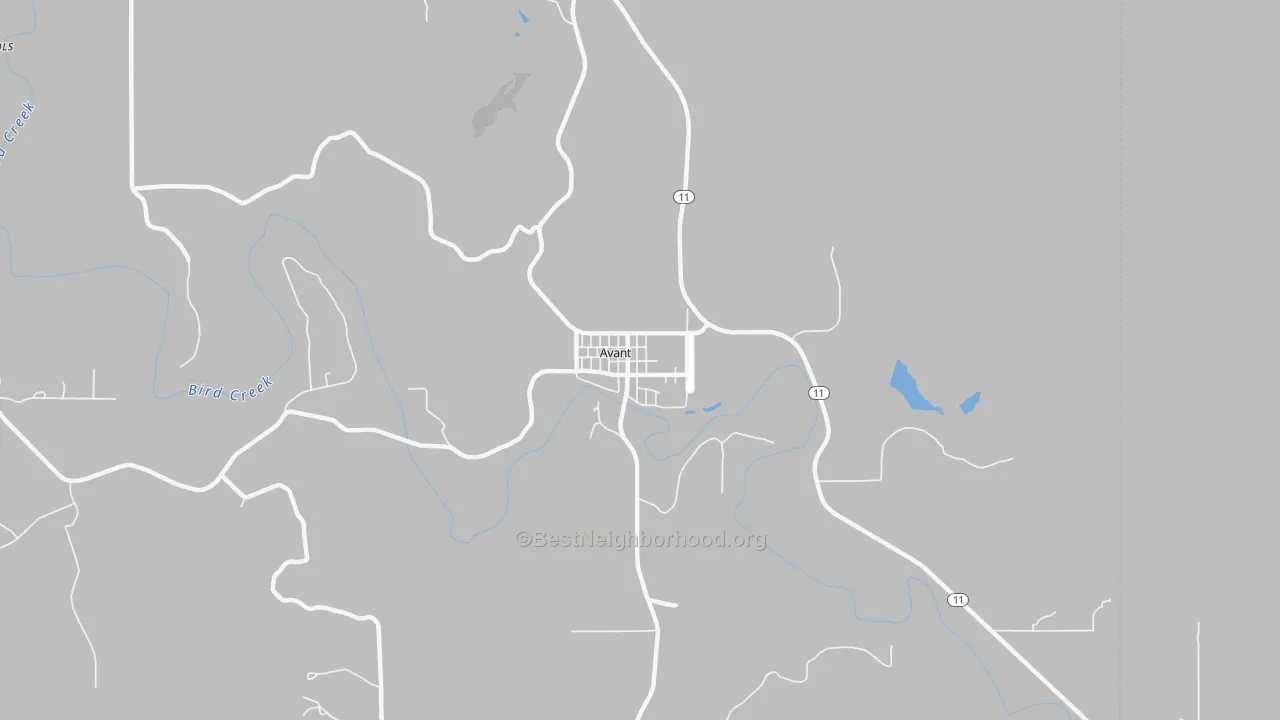 Bike Grade map of 74001, OK