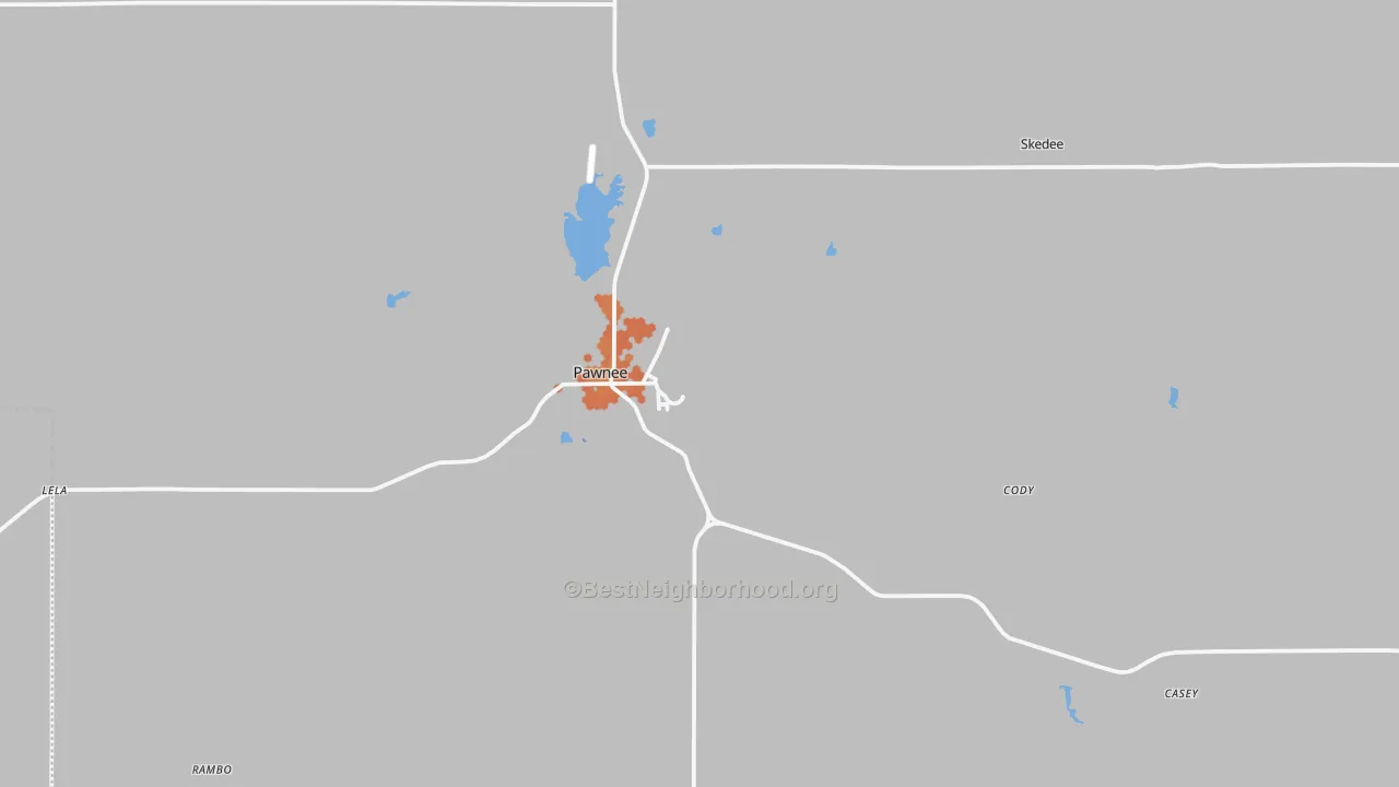 Bike Grade map of 74058, OK