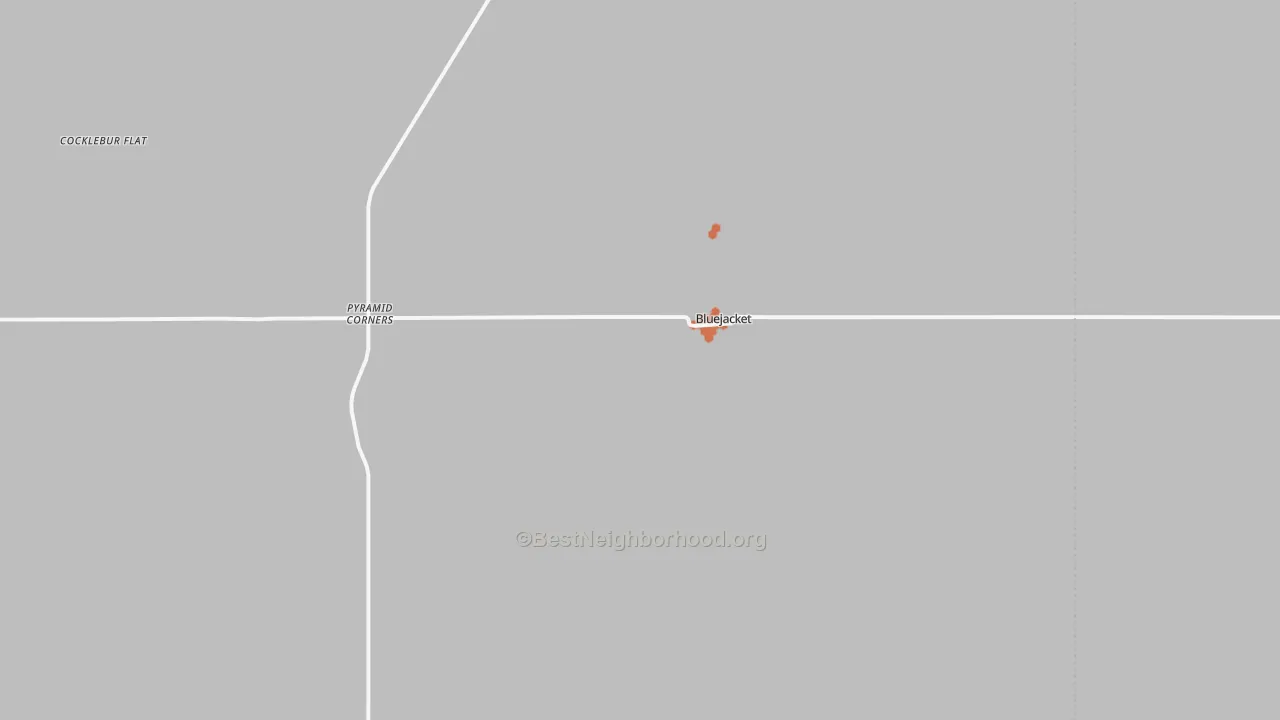 Bike Grade map of 74333, OK