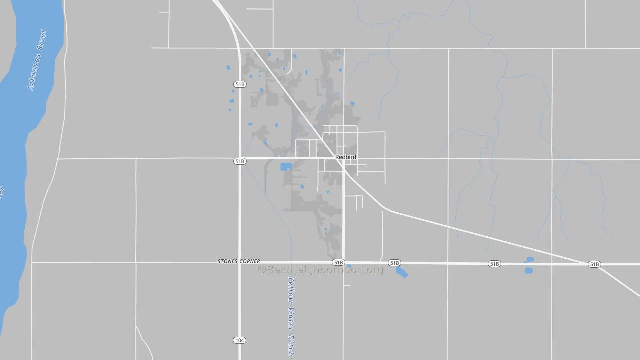 Bike Grade map of 74458, OK