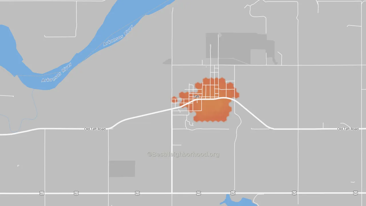 Bike Grade map of 74463, OK