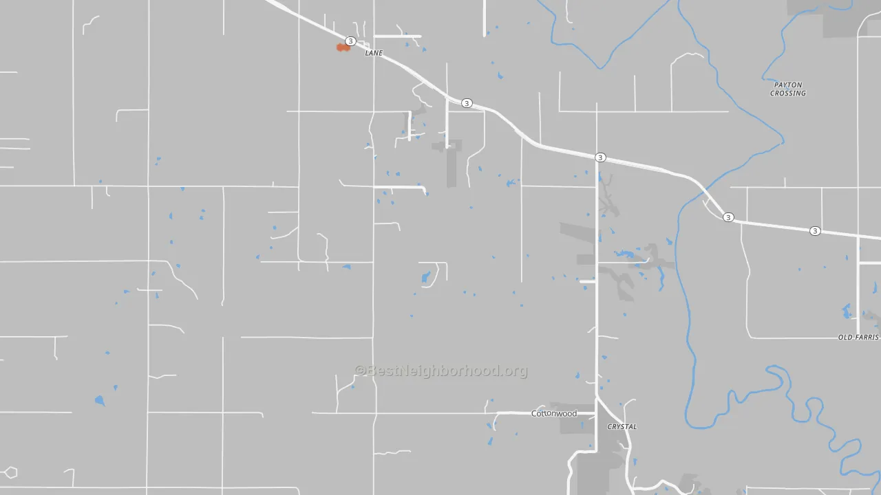 Bike Grade map of 74555, OK
