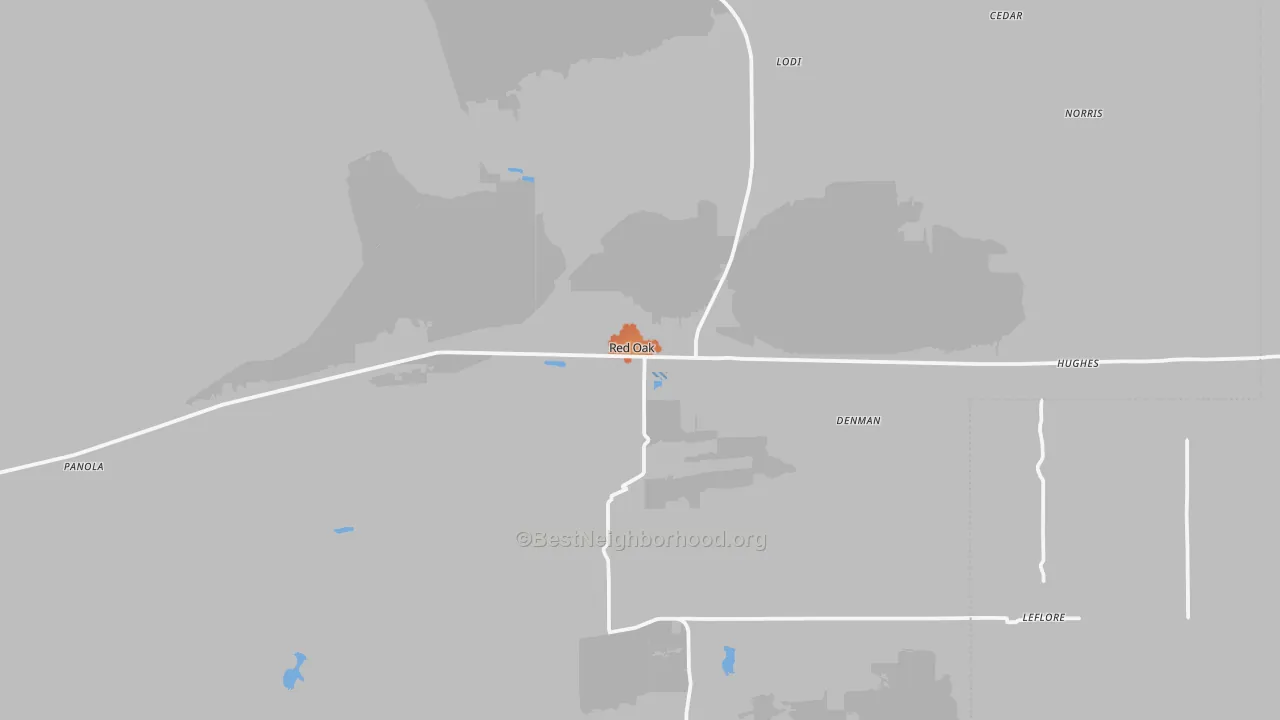 Bike Grade map of 74563, OK