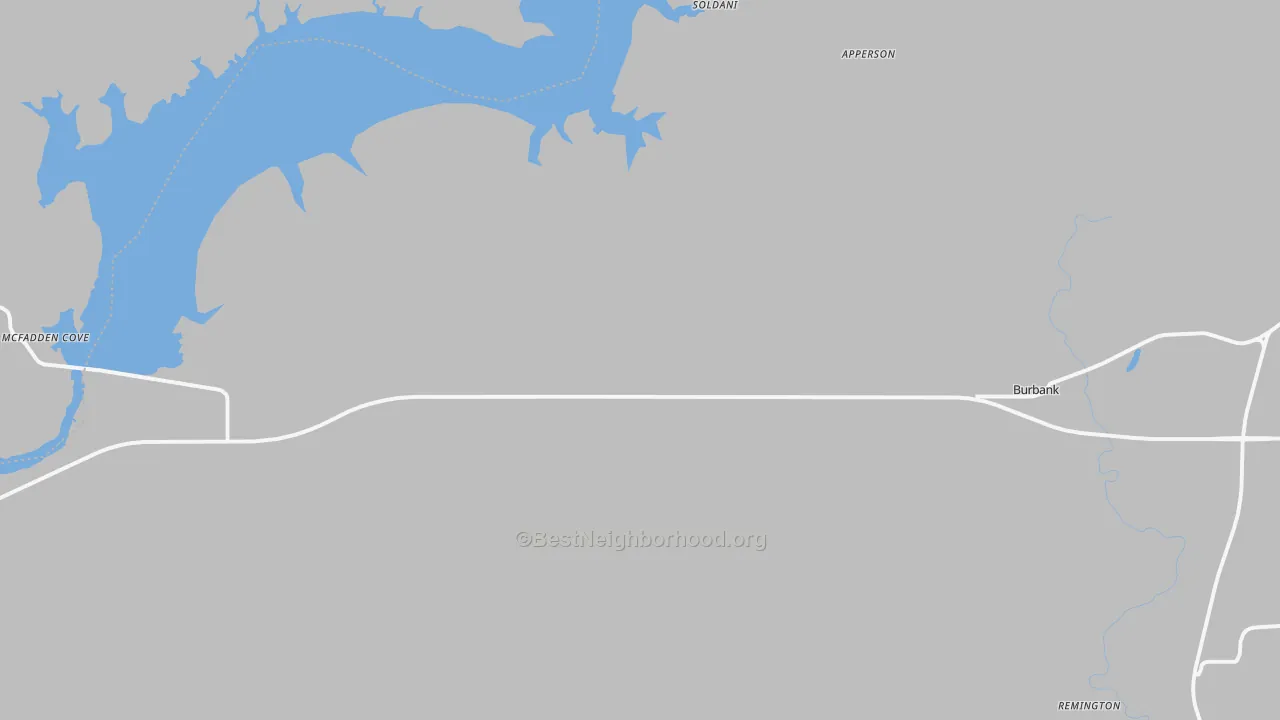 Bike Grade map of 74633, OK