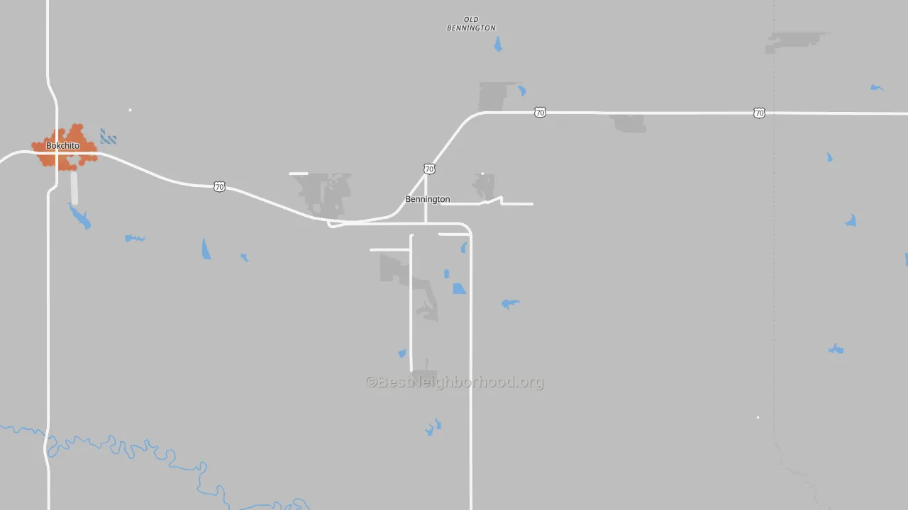 Bike Grade map of 74723, OK