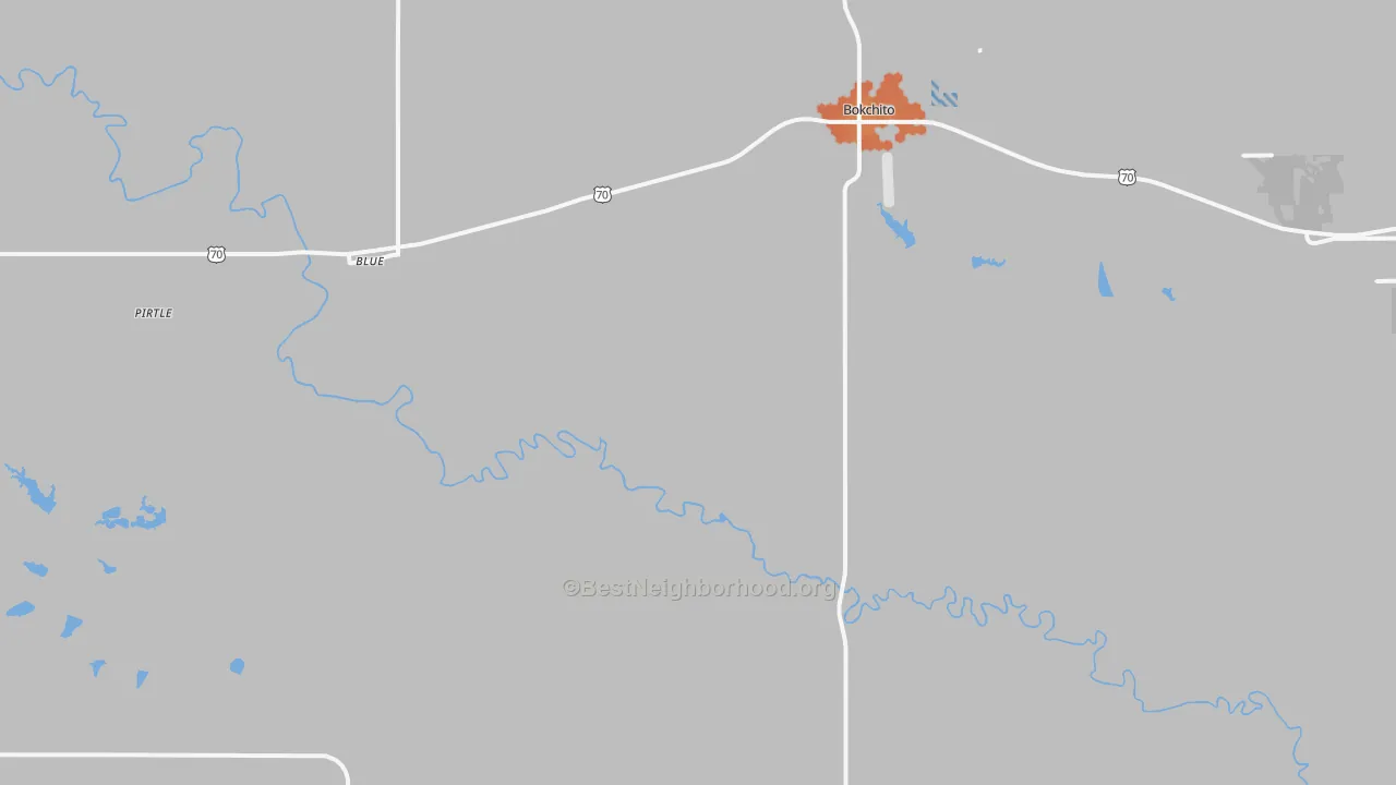 Bike Grade map of 74726, OK