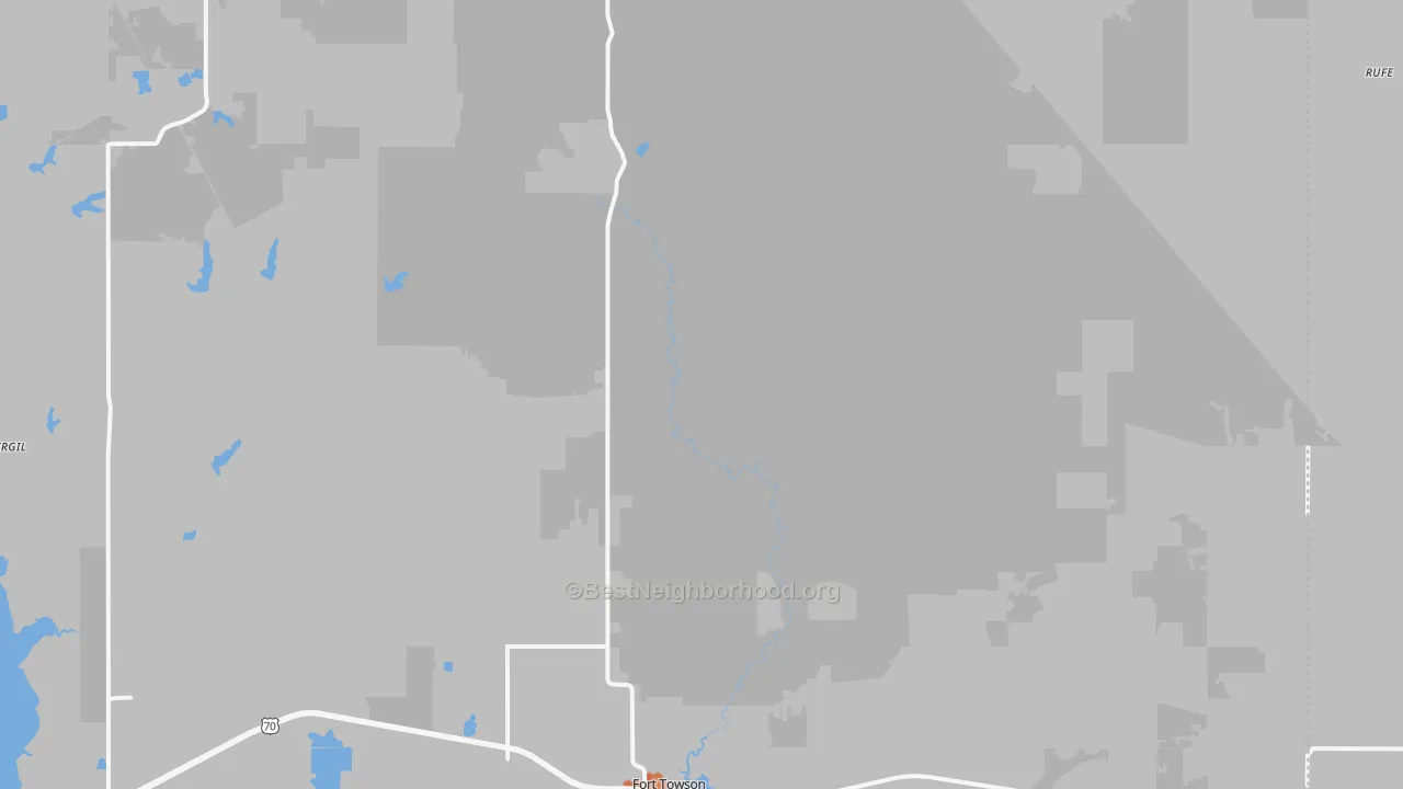 Bike Grade map of 74735, OK