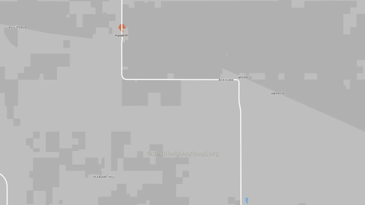 Bike Grade map of 74740, OK