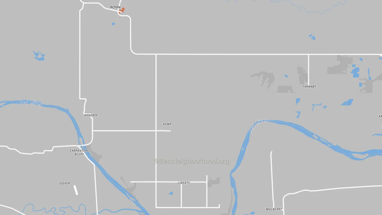 Bike Grade map of 74741, OK