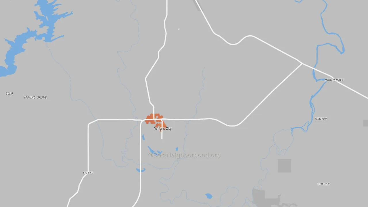 Bike Grade map of 74766, OK