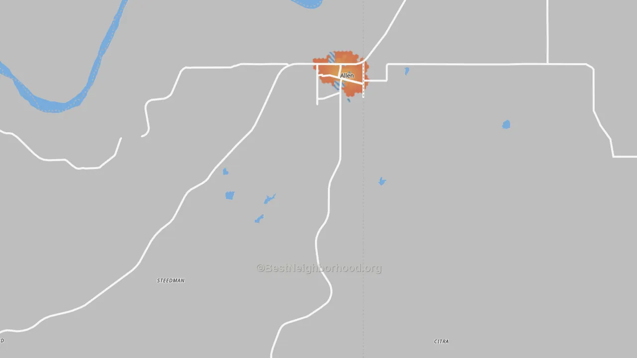 Bike Grade map of 74825, OK