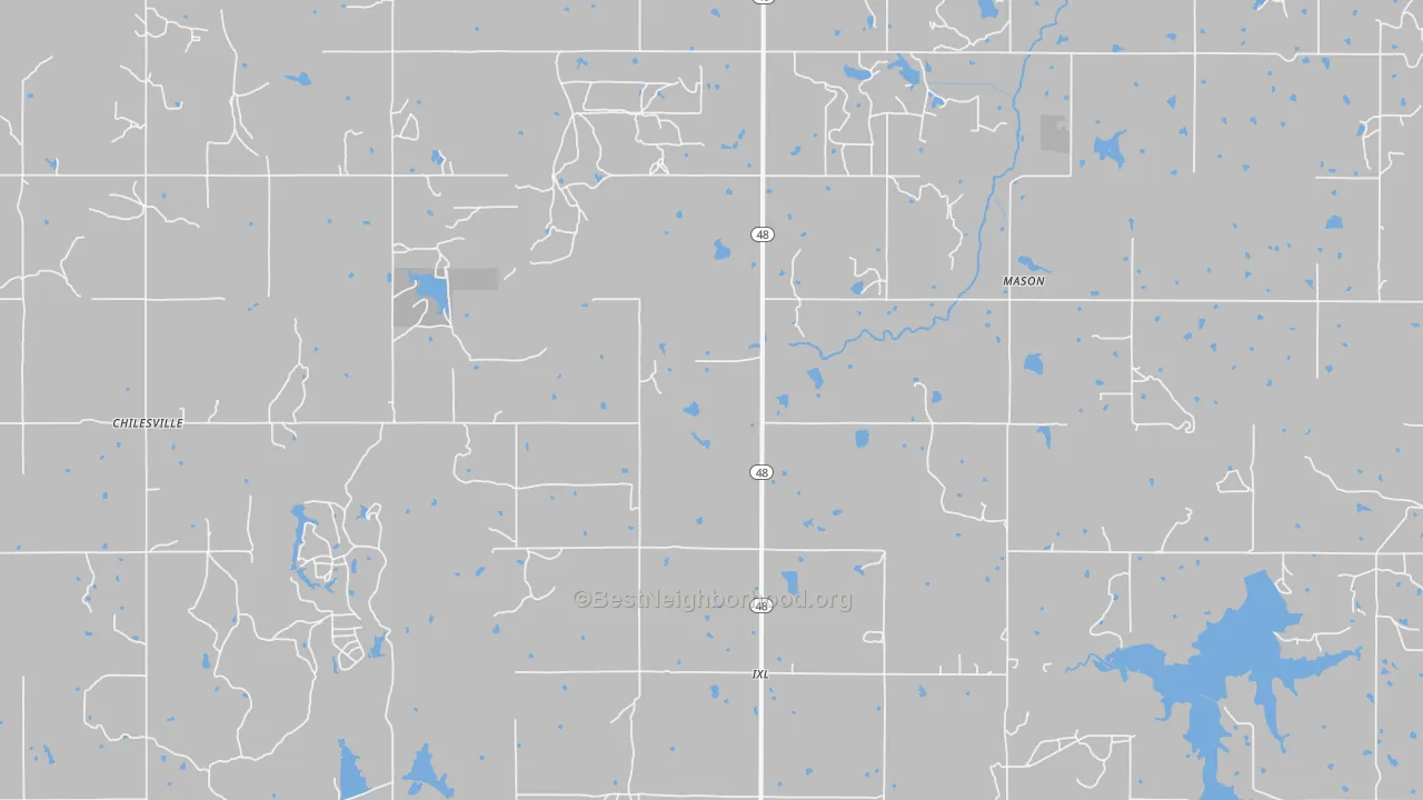 Bike Grade map of 74833, OK