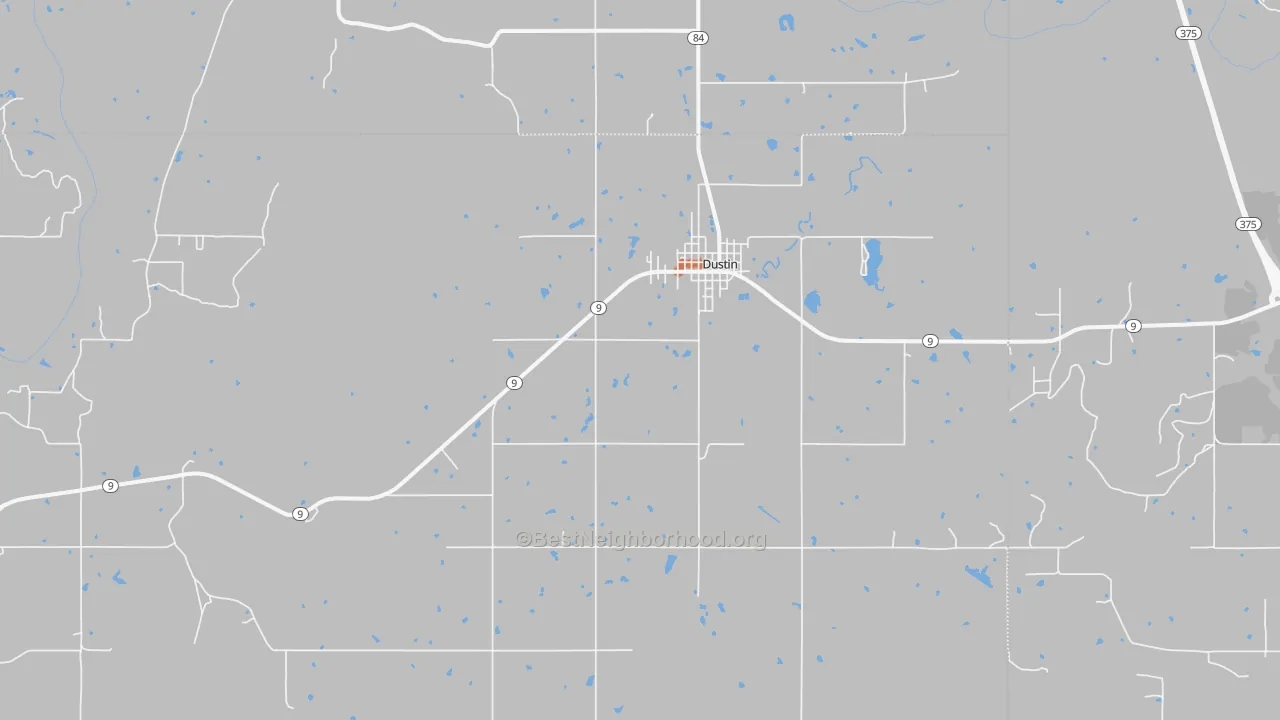 Bike Grade map of 74839, OK