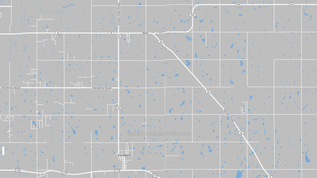 Bike Grade map of 74840, OK
