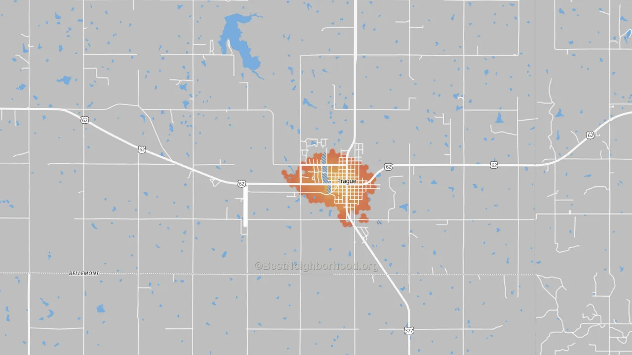 Bike Grade map of 74864, OK