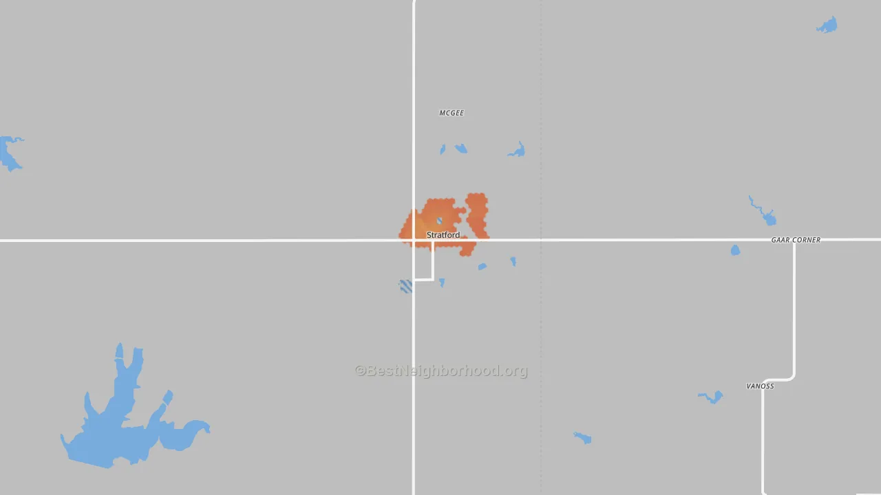 Bike Grade map of 74872, OK