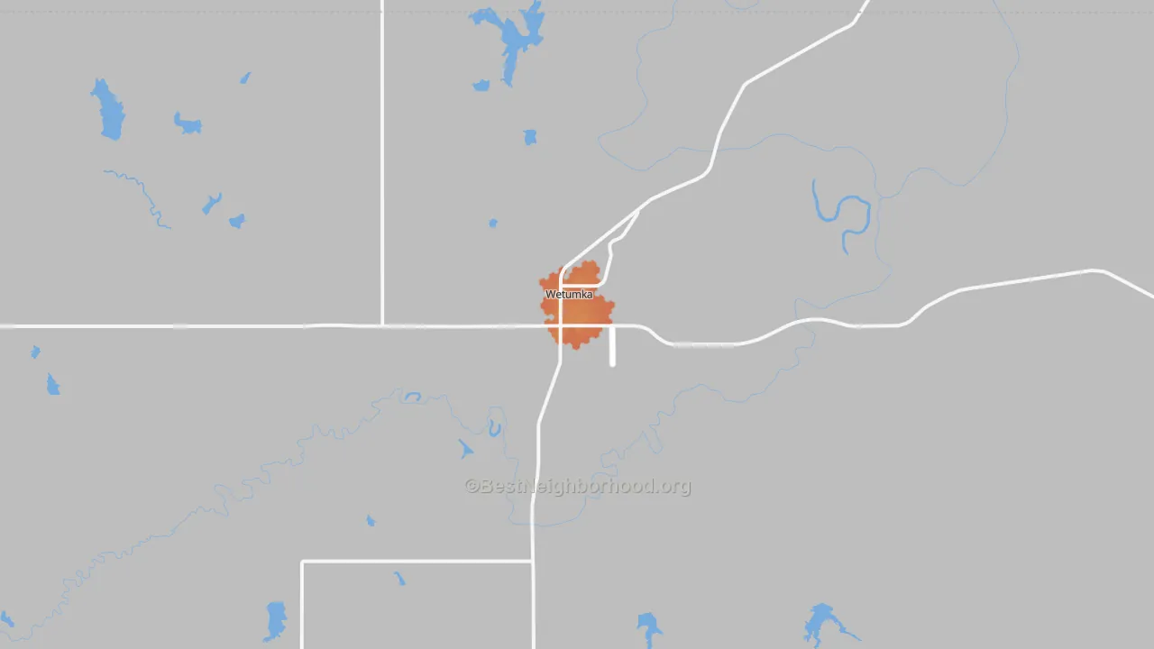Bike Grade map of 74883, OK
