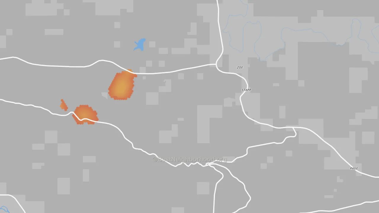 Bike Grade map of 74939, OK