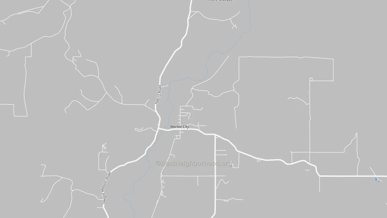 Bike Grade map of 74945, OK
